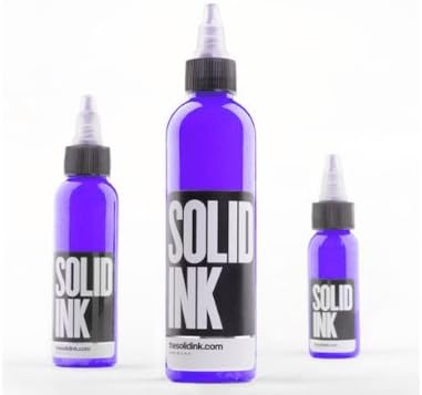 SOLID Tattoo Ink -PURPLE- 2oz Bottles -Tattoo Supplies-