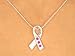 Breast Cancer Awareness Pink Austrian Crystal Necklace