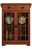 Craftsman Two-door Tall Cabinet With Glass Doors