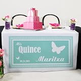 Quinceanera Butterfly Table Runner