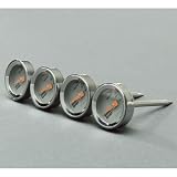 Outdoor Living : Outset F804 Stainless Steel Cased 1' Steak Thermometers; Set of 4