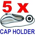 5x Lens Cap Keepers / Holders for ANY SLR or DSLR CAMERA! Nikon D40 D50 D60 D80 D200 D300 FUJI S1000 S1500 S2000 S700 S800 CANON XS XSi T1i SONY PENTAX