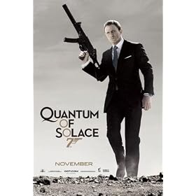 James Bond (Quantum of Solace, Daniel Craig with Gun) Movie Poster Print - 24" X 36"