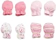 Gerber No-scratch Baby Mittens Girl Pinks & Flowers for Newborn 4 Pack Gerber No-scratch Baby Mittens Girl Pinks & Flowers for Newborn 4 Pack