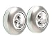 2 Adhesive Bright White Silver LED Push Light , Silver