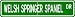Welsh Springer Spaniel STREET SIGN ~ High Quality Aluminum ~ Dog Lover
