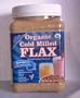 100% Natural Organic Flax Pre-ground Cold Milled Golden Flax Seed - 40 Oz