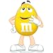 M&M Cardboard Stand-Up in Yellow