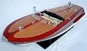 Riva Corsaro 35" Speedboat Fully Assembled Wood Model Not a Kit Can Be Converted to Remote Control