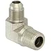 EATON Aeroquip 2024-6-6S 90 Degree Male Elbow, JIC 37° & NPT End Types, Carbon Steel, 3/8 JIC(m) x 3/8 NPT(m) End Size, 3/8" Tube OD, 3/8" Male Pipe Size
