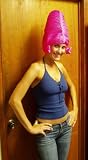 OUTRAGEOUS Pink Beehive Wig 100% Plastic Costume Drag