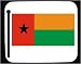 Decorated Mouse Pad with Bissau, Guinea, flag