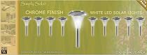 10 PREMIUM STAINLESS STEEL GARDEN SOLAR LIGHTS