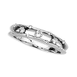 3 Cubic Zirconia Ring 1/4 ct. in Sterling Silver