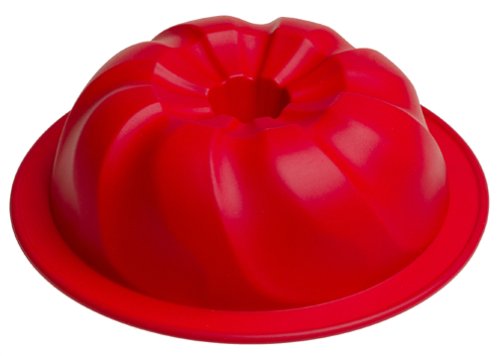 Kitchenaid Silicone Fluted Cake Pan Red