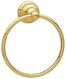 Baldwin 3544.030 Laguna Towel Ring, Polished Brass