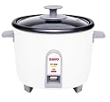 Sanyo EC-503 3-Cup Rice Cooker and Vegetable Steamer, White