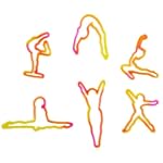 Bama Bandz Tye-Dye Gymnastics Glow in th Dark Rubber Band (24 ct) $2.50