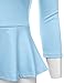 NINEXIS Womens Round Neck 3/4 Sleeve Peplum Top S-3XL (12 Colors)