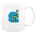 Mug with individuals, industry, humans, manufacture, human, persons, individula, derrick, enterprise, body, sea, oil, person, worker, petroleum, commercial, people, lifestyles