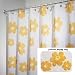 InterDesign Poppy Shower Curtain, Yellow