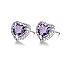 Women Earrings Heart Diamond Cubic Zirconia Stud Earrings for Women Earrings Studs Fashion Jewlery Ear Studs