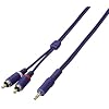 ELECOM オーディオケーブル_ステレオミニ-ピンX2 1.0m DH-MWR10