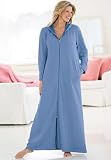 Dreams and Company Plus Size Petite Ultra-Soft Fleece Hoodie Long Robe Dreams & Co