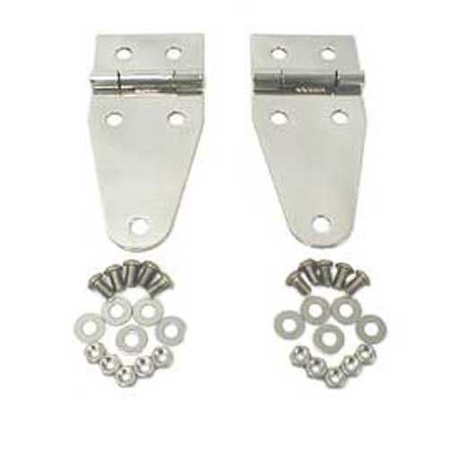 Rugged Ridge Stainless Steel Trim Accessories Hood Accessories Jeep Wrangler 1987 to 1995 (YJ) Hood Hinges
