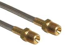 Unisource 4TSC Gray PTFE Braided Hose Assembly, 1/4