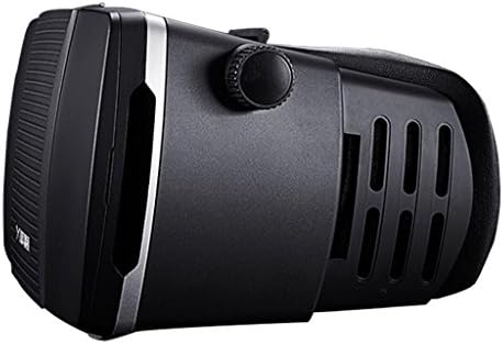 SimpleVR® Cardboard 3D VR Hight Quality Virtual Reality Glasses Plastic Version with Good Quality Headband Video Movie Game Glasses for iPhone Samsung LG Nexus HTC Moto 4.7~6.0" Mobile Smartphones, Black/Silver plus Remote Control.