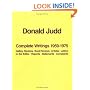 Donald Judd: The Complete Writings 1959-1975