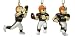 Cleveland Browns Three-Piece Player Figurine Ornament Set