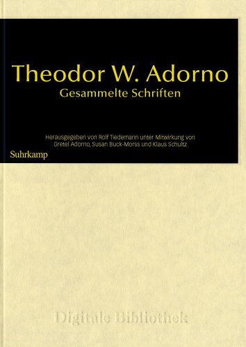 Theodor W. Adorno: Gesammelte Schriften