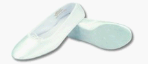 Women's White Deluxe Dyeable Satin Ballet Shoes