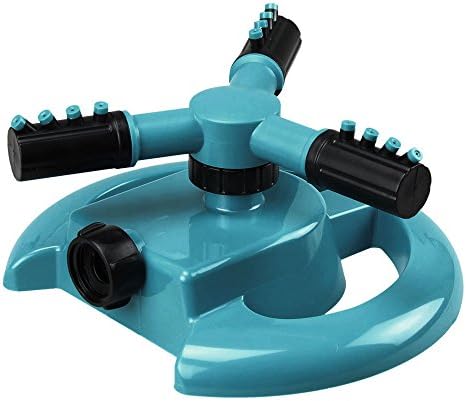 Lawn Sprinklers, ZETOLL Circular Sprayer Durable Rotary Three Arm Water Sprinkler by Careful Gardener,Green