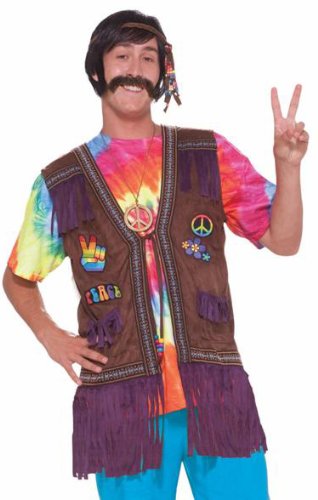Forum Hippie Faux Suede Fringe 60s 70s Halloween Costume Vest