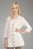 Juicy Couture - Juicy Couture Allover Dial Cable Coat Cardigan
