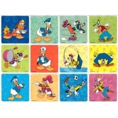 12 Large Goofy and Donald Duck Stickers by