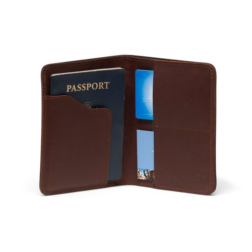 Saddleback Leather Passport Wallet with RFID Shield: 100 Year Warranty