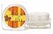 Baby Keepsake: Orange Leaves and Stripes Design Personalized Large Lip Balm Pot with (Set of 24)