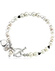 Friendship Bracelet with Freshwater Pearls and Sterling Silver