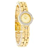 Pulsar Ladies Goldtone Watch With Swarovski Crystal Bezel PRYB20