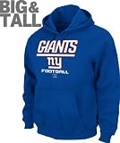 New York Giants 100% Cotton Hoody, Big and Tall