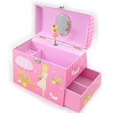Coffret &agrave; Bijoux Musical "Jolie Princesse" rose