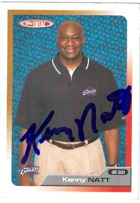Kenny Natt Autographed/Hand Signed Basketball card (Cleveland Cavaliers) 2006 Topps Total #370