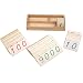 Montessori Small Wooden Number Cards with Box (1-9000)