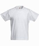 Fruit of the Loom Childrens T Shirt in Ash Size 3-4 (SS6B)