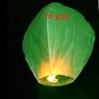 10pc Fire Sky Lantern (Kongming Lantern) Green