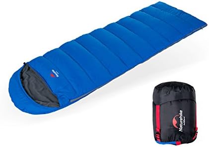Campsod Outdoor Down Envelope Ultralight Compact Camping Waterproof Adults Sleeping Bag Blue